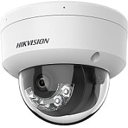 Camera de supraveghere IP Dome 4MP Smart Hybrid Light Hikvision DS-2CD1143G2-LIUF(2.8MM), lentila fixa 2.8mm, iluminare min: Color: 0.005 Lux @ (F1.6, AGC ON),B/W: 0 Lux cu IR 30m, microfon incorporat, slot card de memorie: microSD/microSDHC/microSDXC pan la 512GB, alarma la evenimente: motion