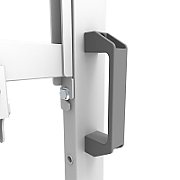 Stand podea mobil/fix Neomounts FL50-575WH1 pentru display-uri cu diagonale 65 -110 , sistem de prindere VESA 100x100~1100x600, greutate maxima suportata 125kg, fix lockable - lacătul nu este inclus culoare alb. Garantie 5 ani