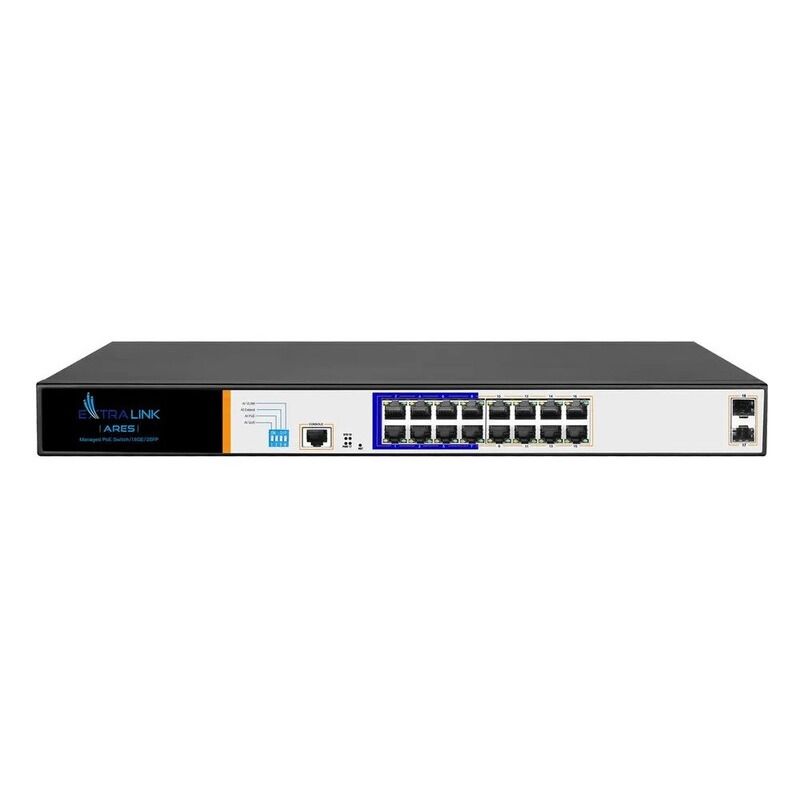 Extralink Extralink ARES  PoE Switch  16x Gigabit PoE/PoE+ 2x SFP 1x Console 150W Managed
