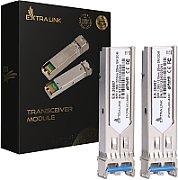 Extralink SFP 1.25G 2-pack  SFP Module  1.25Gbps LC/UPC 1310nm 20km single mode DOM