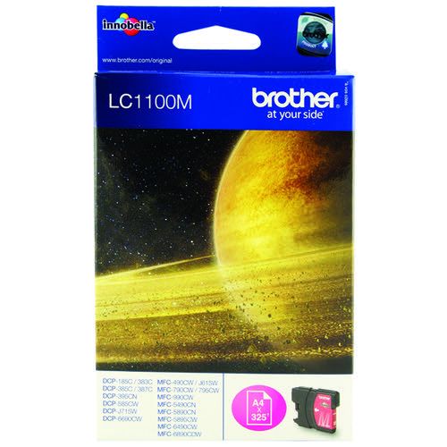 Cartus cerneala Brother LC1100M ,Magenta ,325 pagini ,Original (LC1100M) 