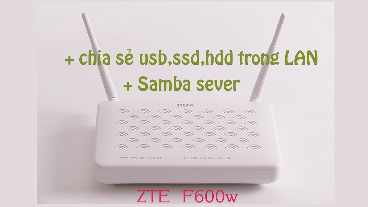 Modem ZTE F600W | ONT | WiFi  1x GPON  4x RJ45 100Mb/s  1x USB
