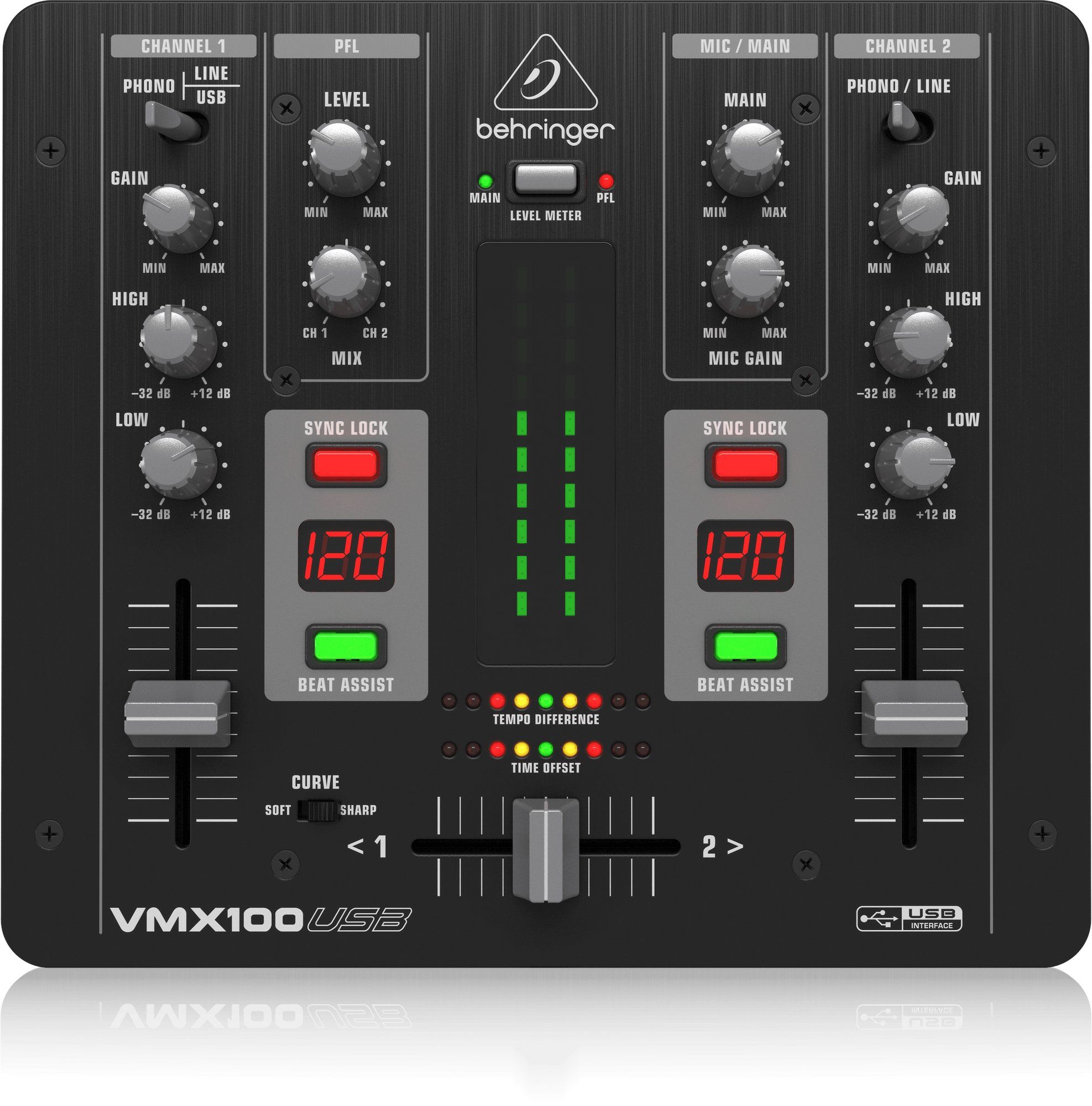 Behringer VMX100USB DJ Mixer