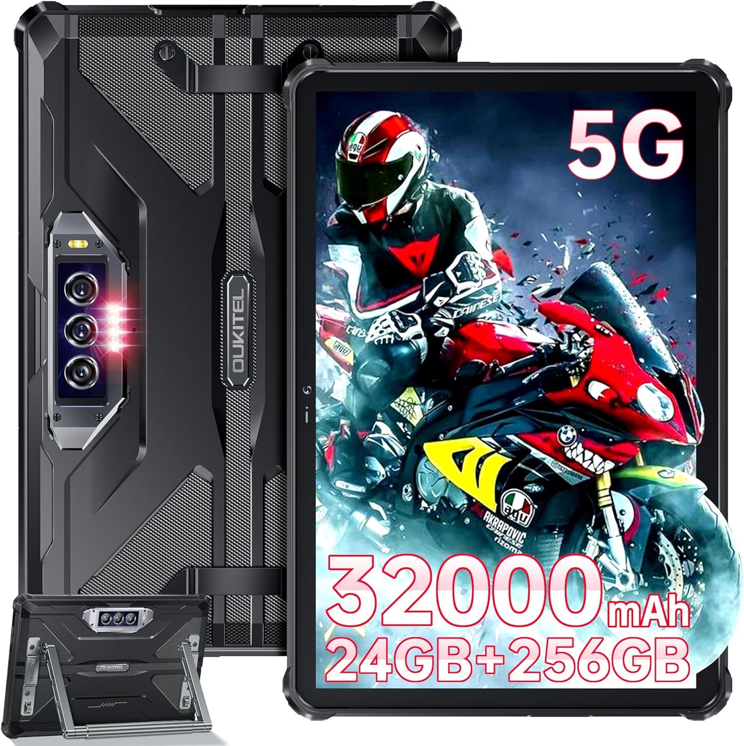 Tablet Oukitel RT7 5G 12/256GB Black Rugged 32000 mAh 33W