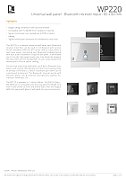Wall module AUDAC WP220/B  black bluetooth