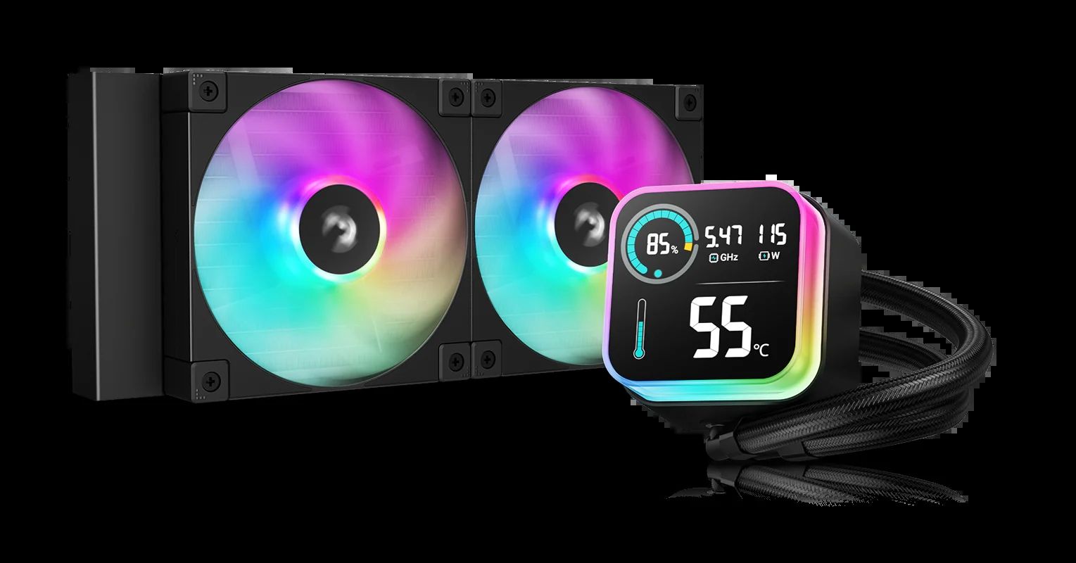 DeepCool LQ240 Processor Liquid cooling kit 12 cm Black 1 pc(s)