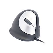 Ergonomic mouse for right-handed users R-Go Pele HE USB large black/silver retail