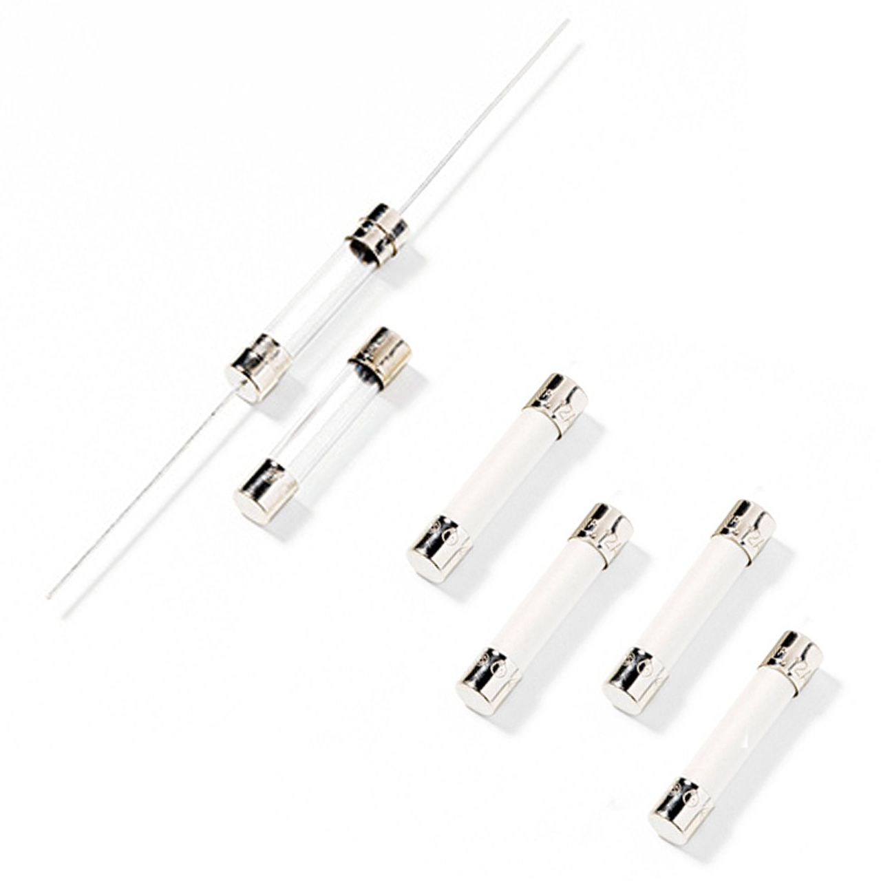 Fast fuse 2A 6.3x32mm, lead-free
- nominal voltage: 250V (2A), 150V (3.15A), 60V (5A, 6.3A, 8A, 16A, 20A)
- MOQ: 10 pcs.
Packaging: bulk 1 pc.