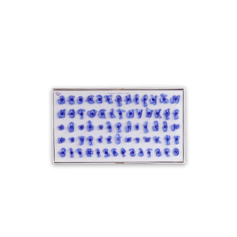 PME Zestaw foremek do tworzenia napisów alfabet