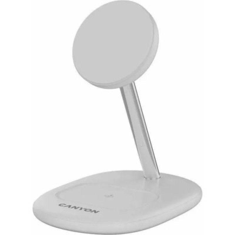 CANYON wireless charger WCS-205 15W Qi2 2in1 White