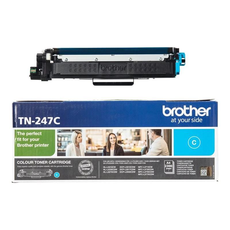 RESIGILAT: Cartus toner Brother TN247C__RESX ,Albastru ,2 300 pagini ,Original (TN247C) 