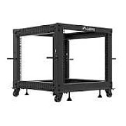 OPEN RACK 19  9U 600X600-1100 ADJUSTABLE BLACK LANBERG