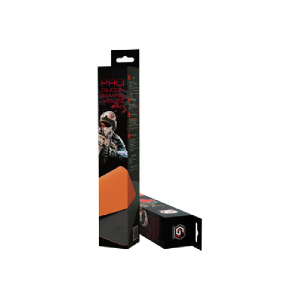GEMBIRD MP-S-GAMEPRO-M silicon gaming mouse pad pro black color size M 275x320mm