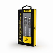 GEMBIRD CC-USB2B-CMCM60-1.5M 60W Type-C Power Delivery PD premium charging data cable 1.5m