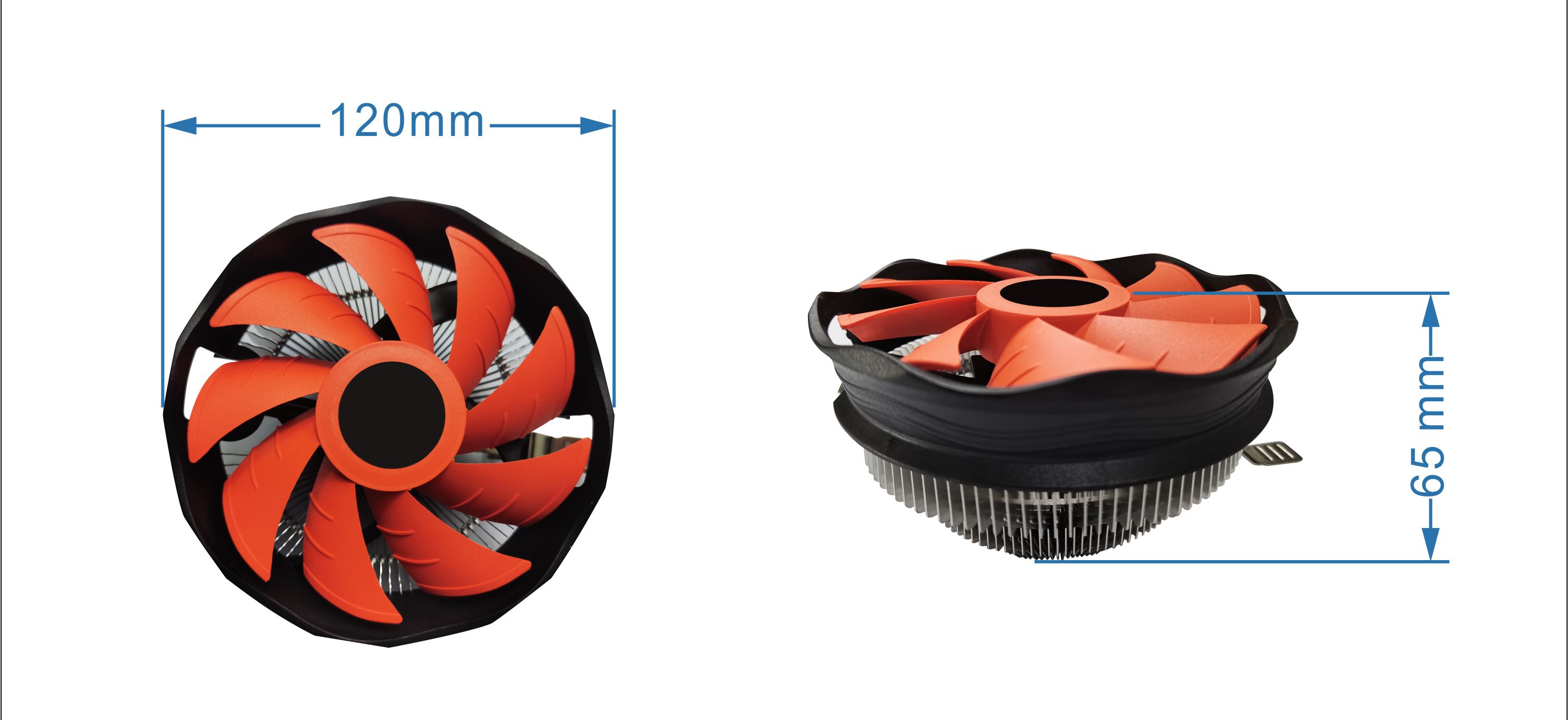 GEMBIRD CPU cooling fan Huracan X30 12cm 45W 4 pin
