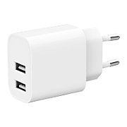 GEMBIRD 2-port universal USB charger 2.4A white