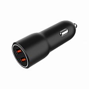 GEMBIRD 2-port USB car fast charger QC3.0 36W black