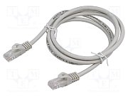 GEMBIRD UTP Cat6 Patch cord 1m pure copper grey