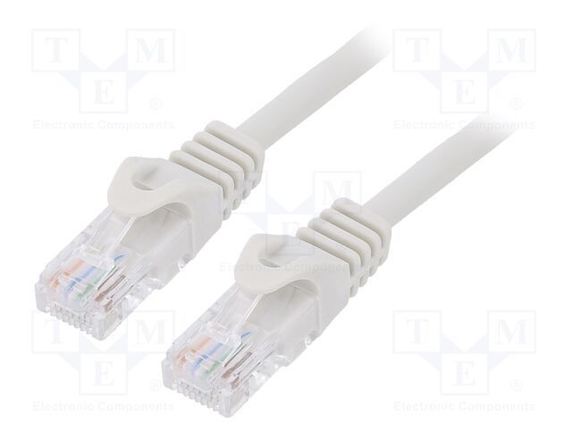 GEMBIRD UTP Cat6 Patch cord 15m pure copper grey