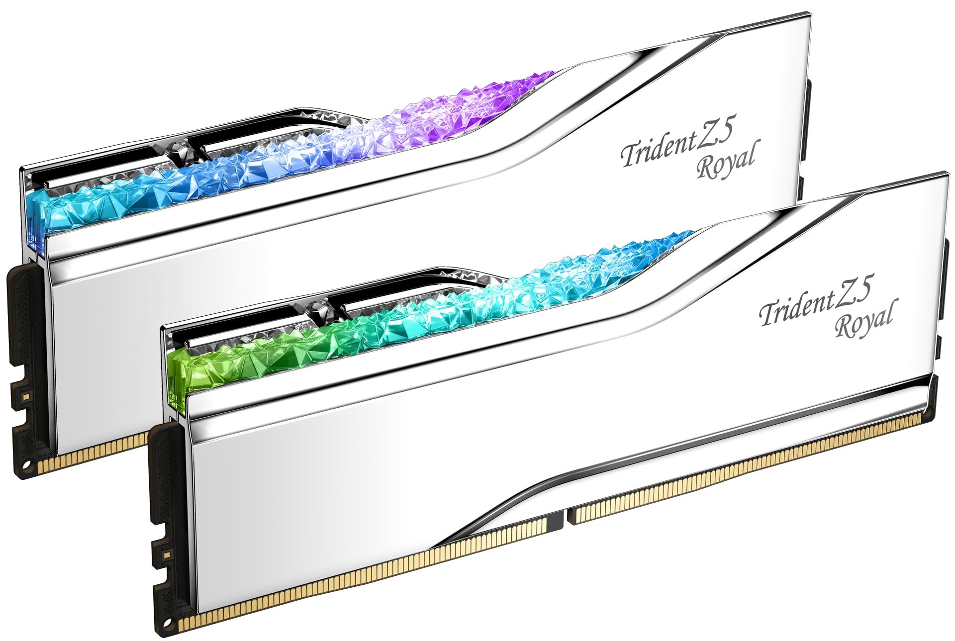 Memorie G.Skill Trident Z5 Royal Series 48 GB DDR5 8000 MHz CL40, kit 2 x 24 GB, XMP 3.0, Alb