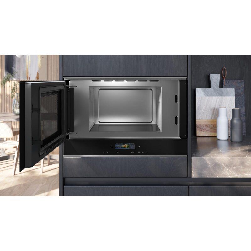 Siemens iQ700 BF722L1B1 microwave Built-in Solo microwave 21 L 900 W Black