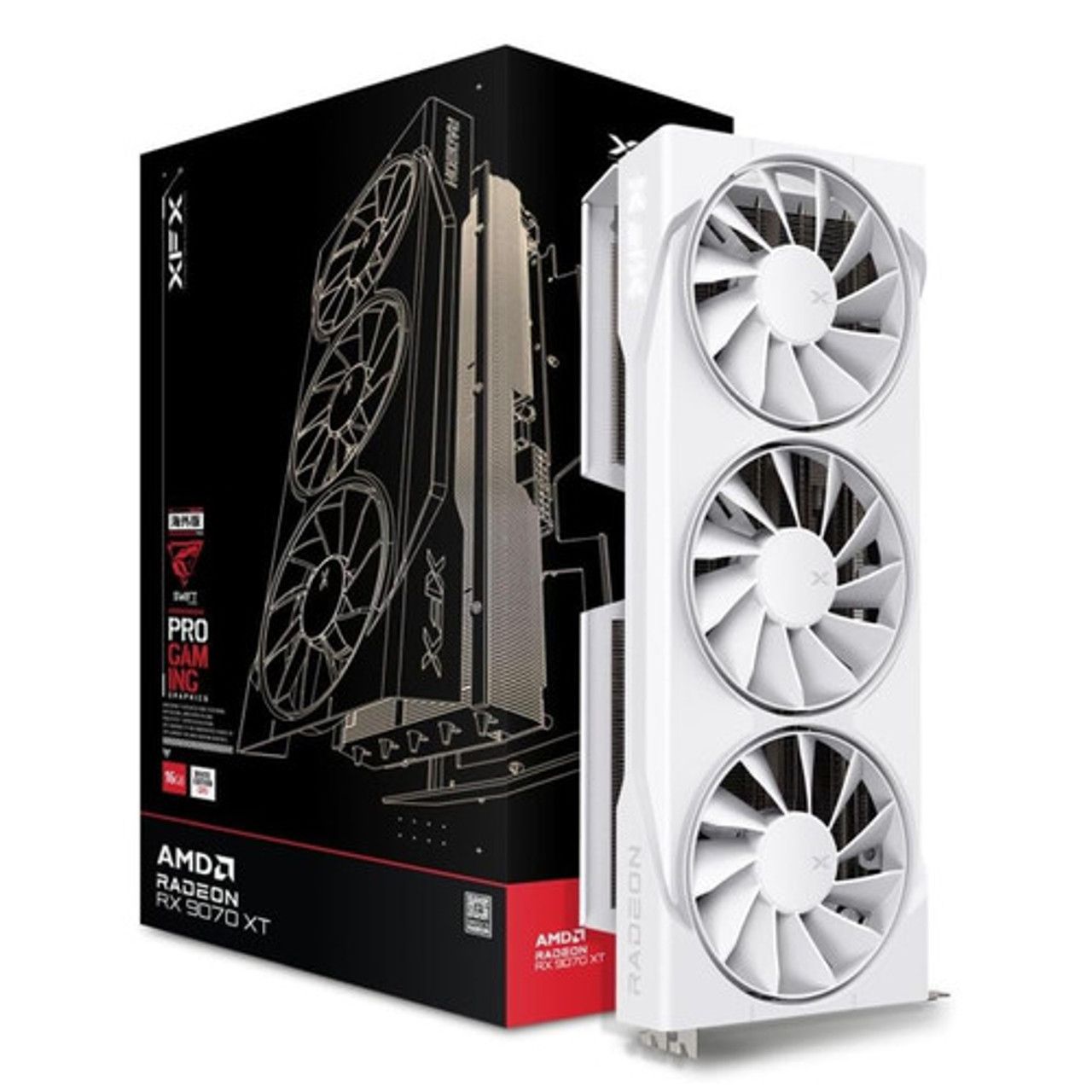 XFX VGA 16GB RADEON RX9070XT SWIFT WHITE OC Gaming 3xDP/1xHDMI SWIFT AMD Radeon RX 9070XT WHITE OC Gaming Edition