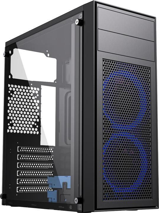 GEMBIRD Gaming Computer Case Fornax M100B Blue Fans