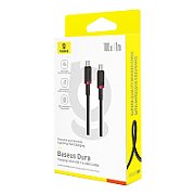 Baseus Dura Type C to Type C 100 W fast charging cable 2 m Black  Red