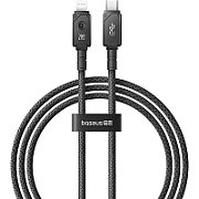 Baseus Unbreakable USB C to iP cable 1 m 20 W Black