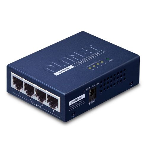 PLANET HPOE-460 Power over Ethernet (PoE) Suport Albastru