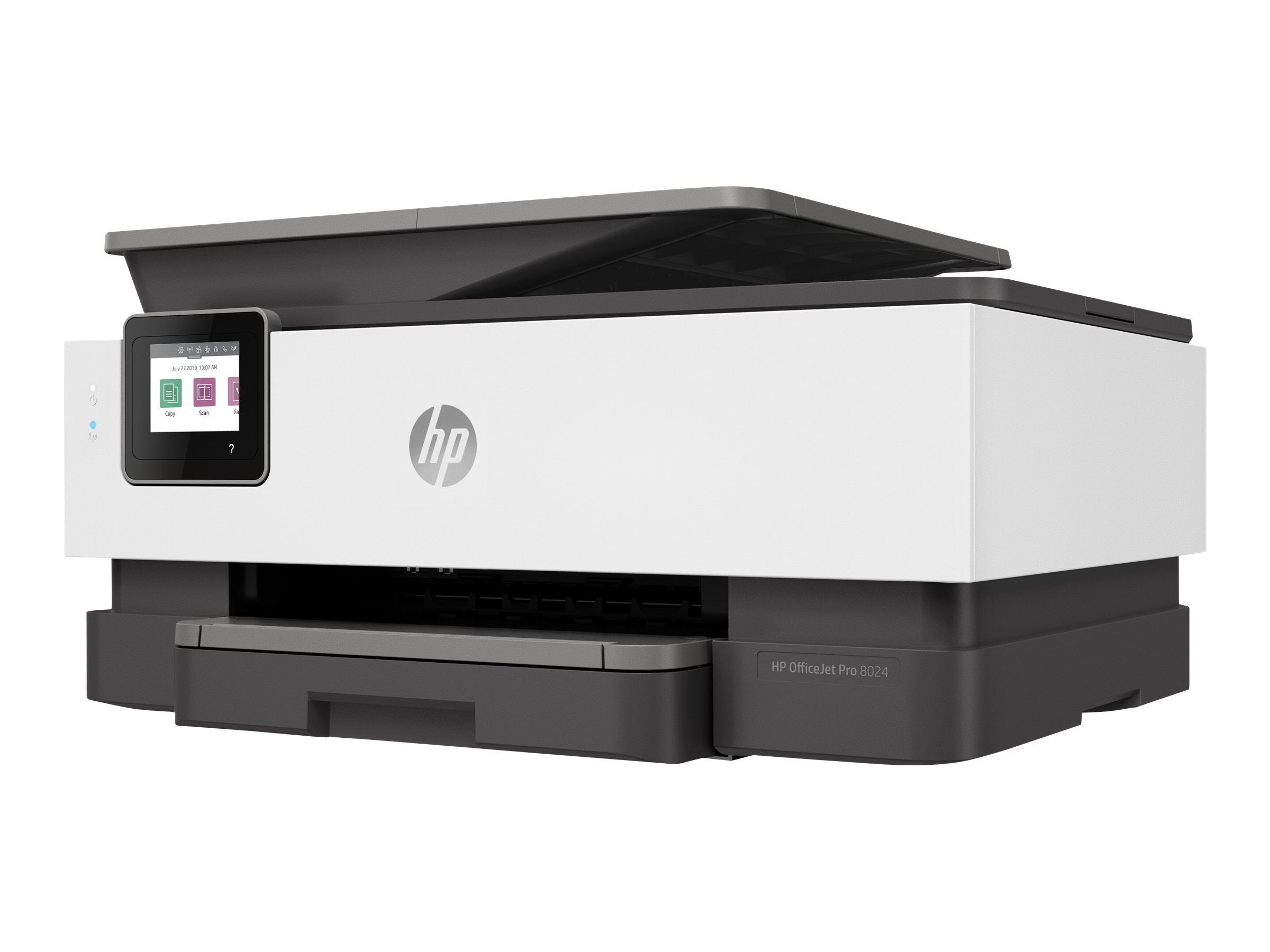 RESIGILAT: Imprimanta multifunctionala inkjet color HP Pro 8024 All-in-One, A4, duplex, ADF, USB 2.0, Wi-Fi, 20 ppm negru, 10 ppm color