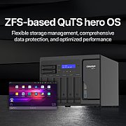 QNAP TS-h886 NAS Tower Intel® Xeon® D D-1602 8 Giga Bites DDR4 0 TB QuTS hero Negru