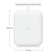 Ubiquiti Ubiquiti U7 Pro Outdoor 8600 Mbit/s Alb Power over Ethernet (PoE) Suport