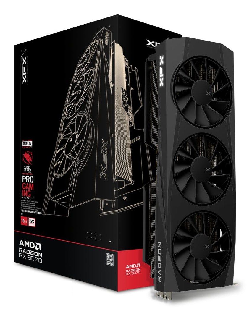 Placa video XFX Radeon RX 9070 QuickSilver OC Gaming 16 GB GDDR6 256 bit