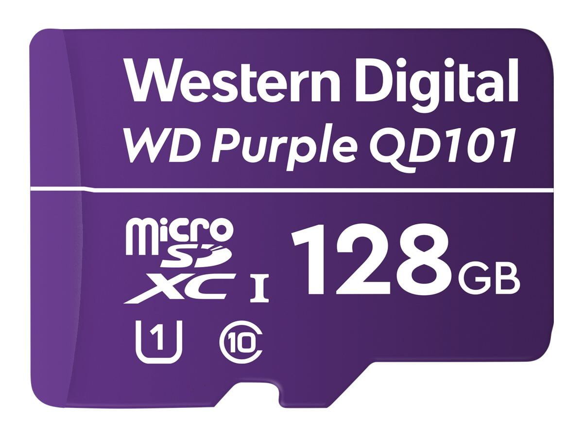 WD PURPLE QD101 MICROSD 128GB/3YEAR WARRANTY