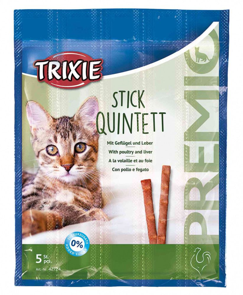 Snacks Premio Sticks-poultry with liver-dry cat food-5x5g