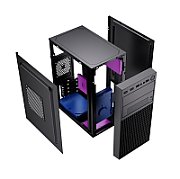 Gembird Mini-tower computer case Fornax K300  Micro-ATX  2x USB 3.0 + 2x USB 2.0  black
