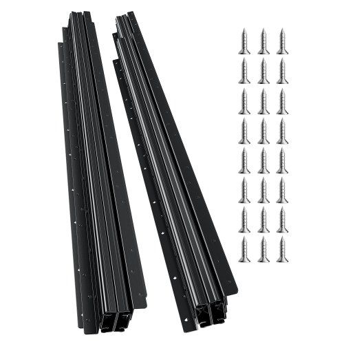 Profil de susținere L cu lungimea reglabilă între 350 - 600 mm pentru cabinete metalice rack 19 