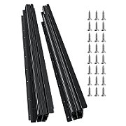 Profil de susținere L cu lungimea reglabilă între 350 - 600 mm pentru cabinete metalice rack 19 