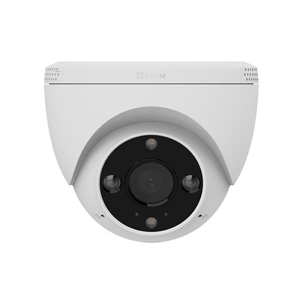 Camera de supraveghere IP Turret 2K Ezviz H4 2K, lentila fixa 2.8mm, senzor 1/2.7  Progressive Scan CMOS, IR 30m, slot card de memorie: microSD maxim 512GB, WI-FI: IEEE802.11b, 802.11g, 802.11n, frecventa: 2.4 GHz ~ 2.4835 GHz, alarma la evenimente: Motion Detection, AI-Powered Human Shape Detection