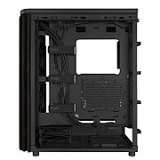 Carcasa ASUS PROART PA401 WOOD EDITION METAL PANEL Mid Tower ARGB NEGRU, Sloturi Expansiune 7, Drive Bays: 2x3.5  2x2.5 /3.5 , Ventilatoare Suportate: 5 (spate: 1x120mm, fata: 2x140mm sau 2x160mm, sus: 2x120mm sau 2x140mm), Ventilatoare Incluse: 2 (fata: 2x160mm), Fan Hub preinstalat, Format Placa