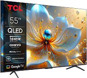 Televizor TCL QLED 55T8C, 139 cm, Smart Google TV, 4K Ultra HD, (Model 2025)