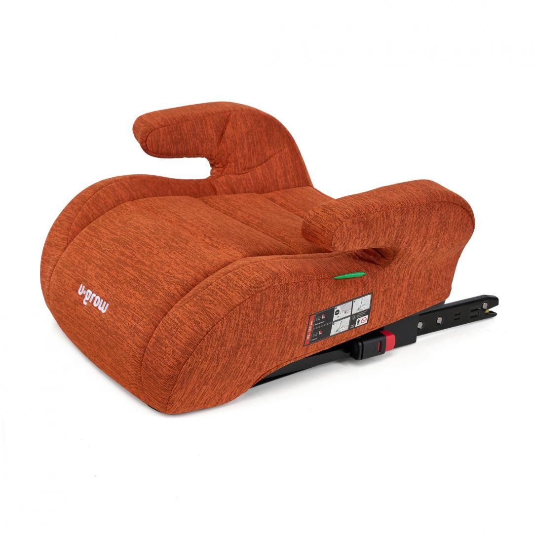 Inaltator auto U-Grow, 125-150  R129 cu isofix, caramiziu
