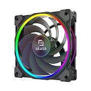 Akasa SOHO AR12  Reverse Blade Addressable-RGB Fan  black - 120mm
