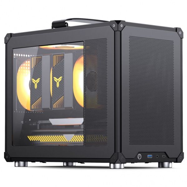Jonsbo C6 MAX PC Case  Mini Case  Micro-ATX  Tempered Glass - black