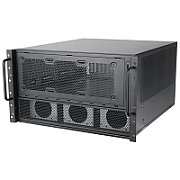 Mounting case SilverStone RM600  E-ATX / SSI-EEB  6U  dark grey