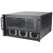 Mounting case SilverStone RM600  E-ATX / SSI-EEB  6U  dark grey