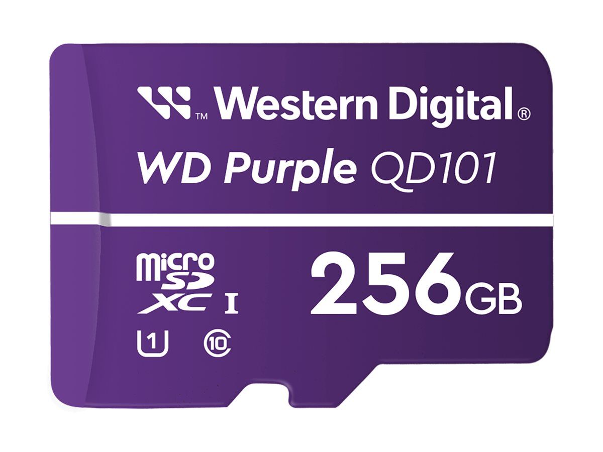 WD PURPLE QD101 MICROSD 256GB/3YEAR WARRANTY