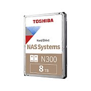 HDD NAS TOSHIBA N300 8TB CMR, 3.5'', 512MB, 7200RPM, SATA, TBW: 180