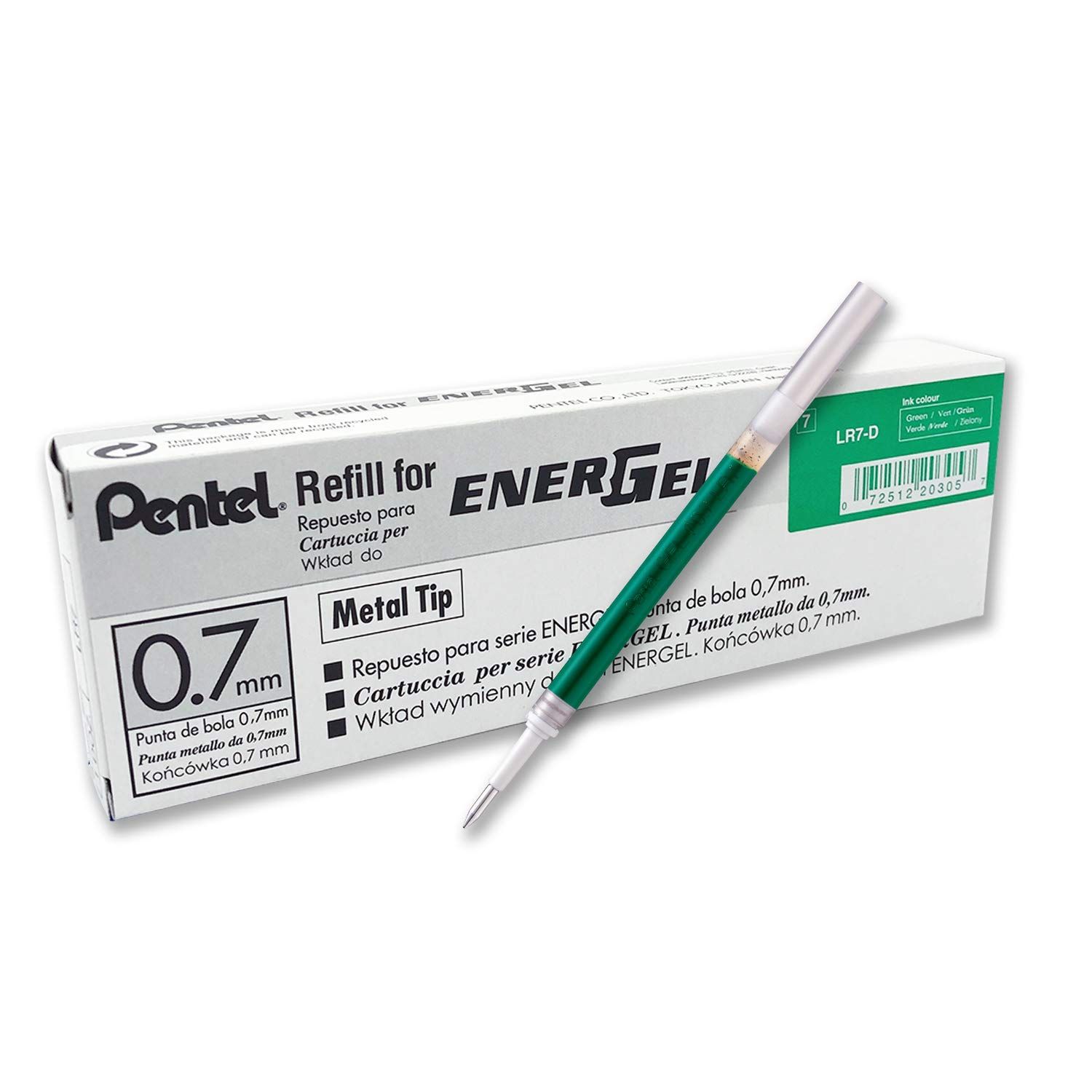 PentelÂ EnerGel NachfÃ¼llpatrone GrÃ¼n Geltinte (LR7-DX) (LR7DX)
